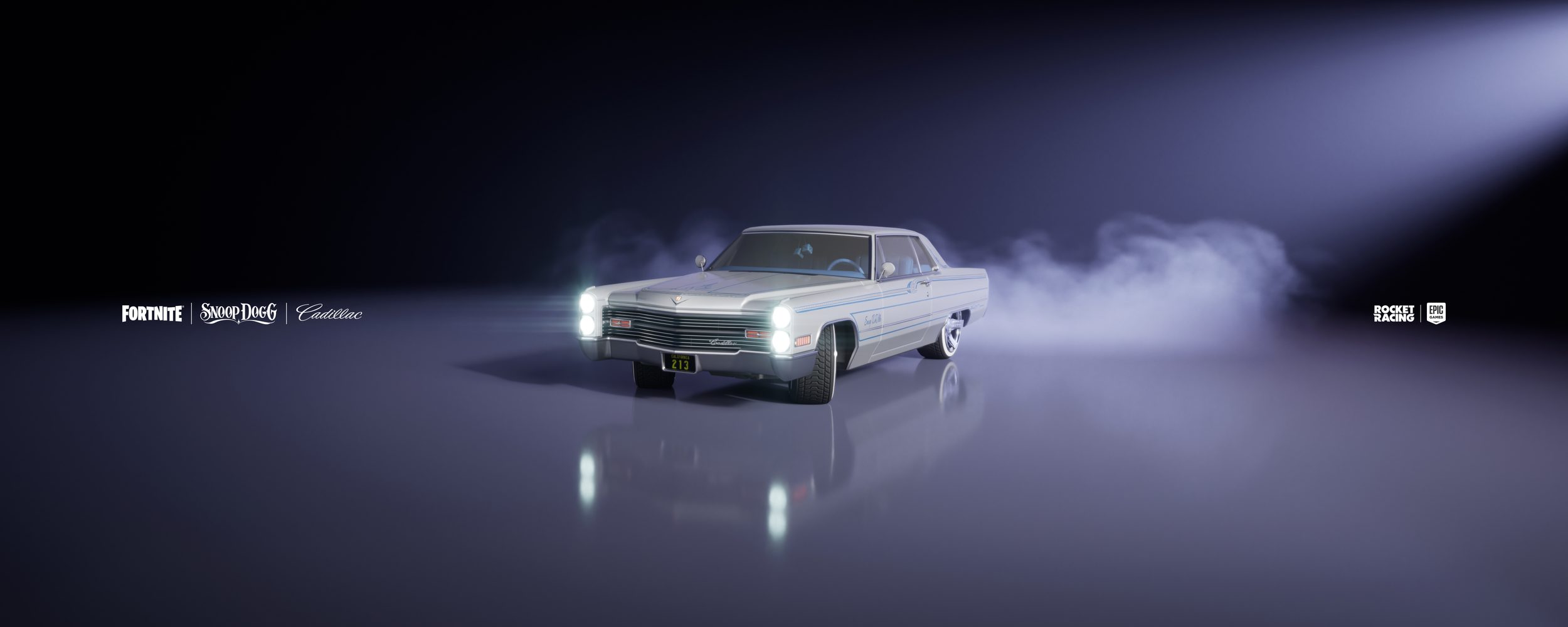 Car render with smoke effects
